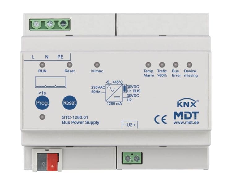 MDT - MDT KNX Spannungsversorgung mit Diagnosefunktion  1280 mA REG