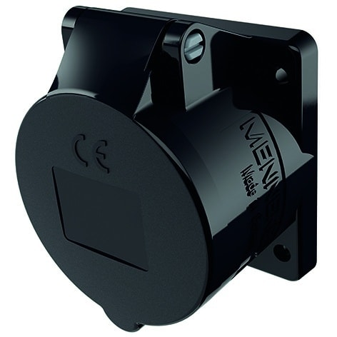MENNEKES - CEE-Anbausteckdose schwarz 16A 5p 400V 6h IP44