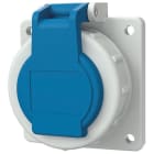 MENNEKES - Schuko-Anbausteckdose blau 16A 2P+E 230V IP68 mit Shutter