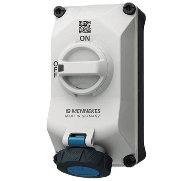 MENNEKES - DUO Wanddose abschaltbar 16A 3P 6h 230V IP67