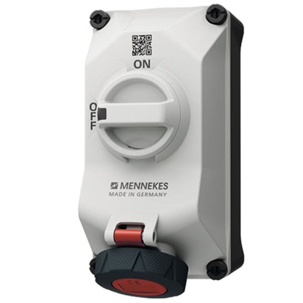 MENNEKES - DUO Wanddose abschaltbar 16A 4P 6h 400V IP67