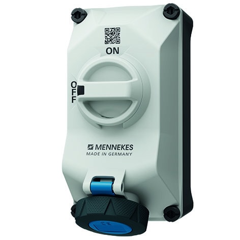 MENNEKES - DUO Wanddose abschaltbar 16A 4P 9h 230V IP67