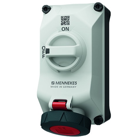 MENNEKES - DUO Wanddose abschaltbar 16A 5P 6h 400V IP67