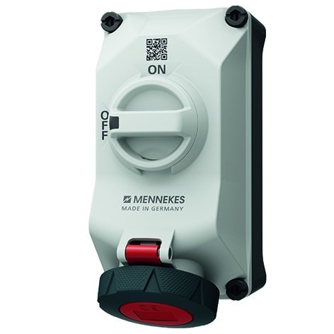 MENNEKES - DUO Wanddose abschaltbar 16A 5P 6h 400V IP67