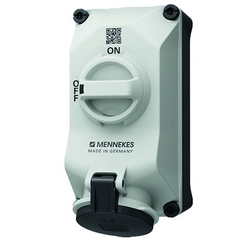 MENNEKES - DUO Wanddose abschaltbar 32A 4P 7h 500V IP44