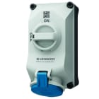 MENNEKES - DUO Wanddose abschaltbar 32A 4P 9h 230V IP44