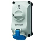 MENNEKES - DUO Wanddose abschaltbar 32A 4P 9h 230V IP44