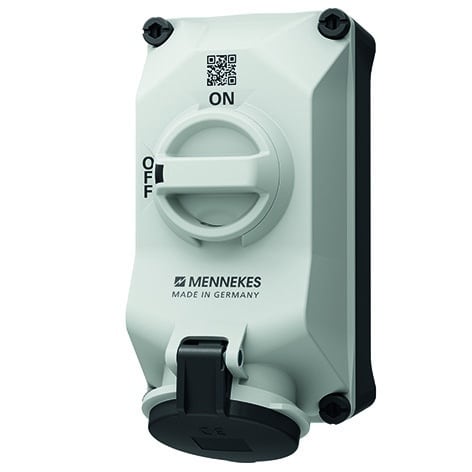 MENNEKES - DUO Wanddose abschaltbar 32A 5P 7h 500V IP44