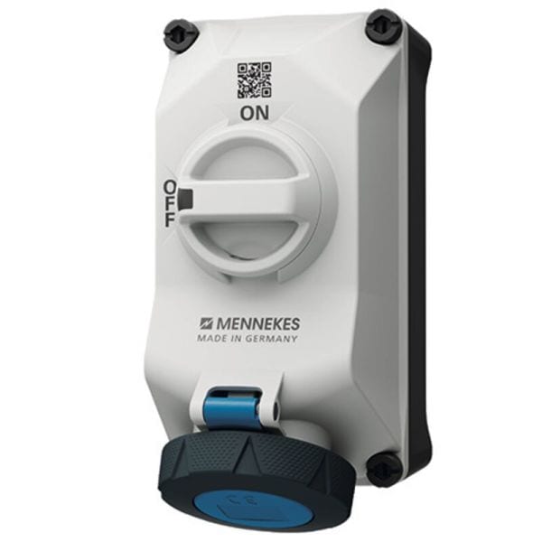 MENNEKES - DUO Wanddose abschaltbar 32A 3P 6h 230V IP67