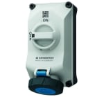 MENNEKES - DUO Wanddose abschaltbar 32A 3P 6h 230V IP67