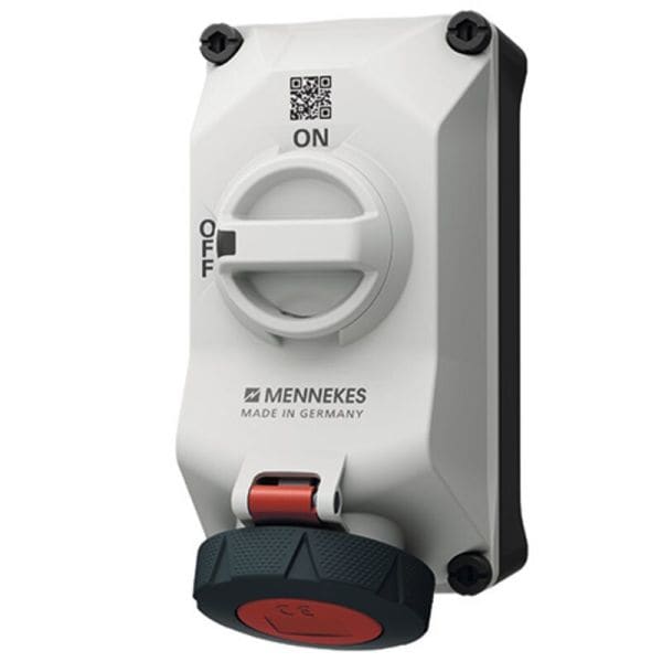 MENNEKES - DUO Wanddose abschaltbar 32A 4P 6h 400V IP67