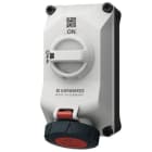 MENNEKES - DUO Wanddose abschaltbar 32A 4P 6h 400V IP67