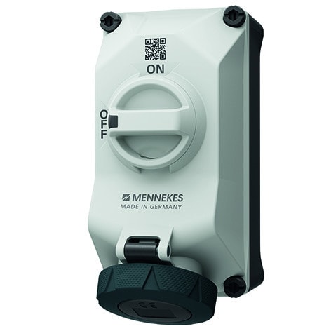 MENNEKES - DUO Wanddose abschaltbar 32A 4P 7h 500V IP67