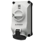 MENNEKES - DUO R Wanddose abschaltbar 32A 4P 7h 500V IP44