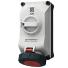 MENNEKES - DUO R Wanddose abschaltbar 32A 4P 3h 440V IP67 mit Hilfskontakt