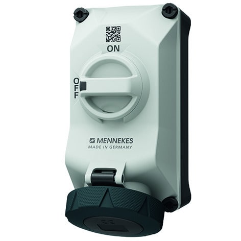 MENNEKES - DUO R Wanddose abschaltbar 32A 4P 7h 500V IP67