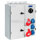 MENNEKES - AMAXX4 Type E CZ ESK0000201 3xSSD 2x32/5 FI+Abs. C VS 63A