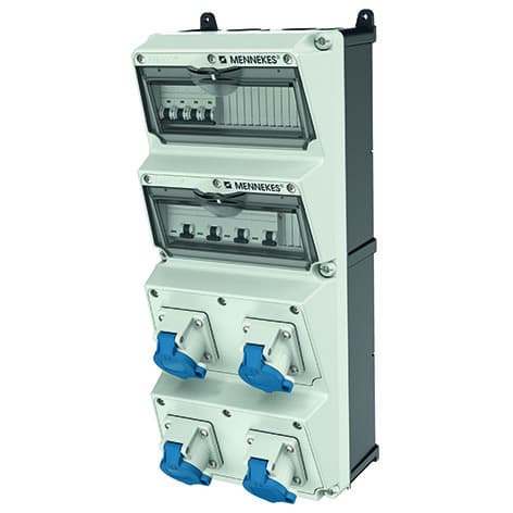 MENNEKES - Steckdosen-Kombi AMAXX 4 4x16/3, IP44 + Abs.
