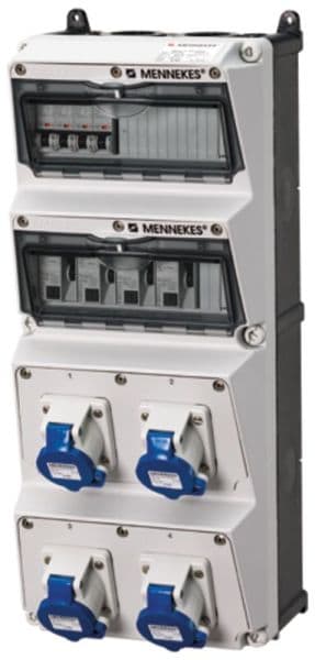 MENNEKES - Steckdosen-Kombi AMAXX 4 4x16/3, IP44 + Abs.