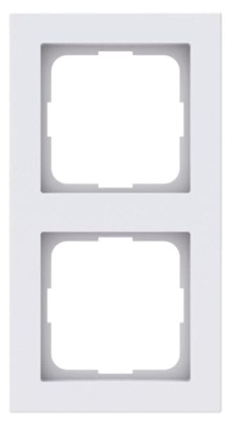RUTENBECK - Rahmen 2fach für 55x55mm Zentralstücke verkehrsweiß