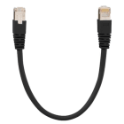 RUTENBECK - Patchkabel, 10GB, ungeschirmt 6kV, 1m, schwarz