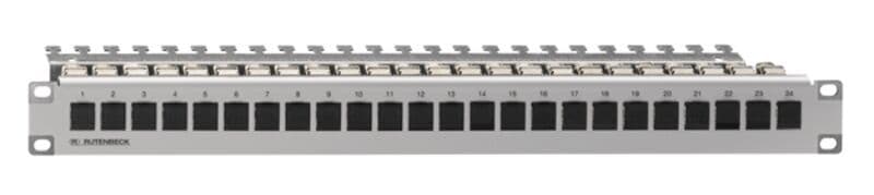 RUTENBECK - PP-UM-Cat.6A iso 25/10G-24/24/1 VA Patchpanel