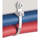 SAPI SELCO - Kabelbinder m. Befestigungsöse 200x4,5mm farblos,Bohrung 5mm,VE=100Stk