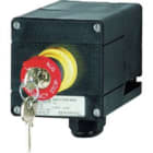 SCHUCH - EX-Schlagtaster 1S+1Ö, ZO1/2 21/22,IP66 max.690V max.16A mit Schild+Schlüssel