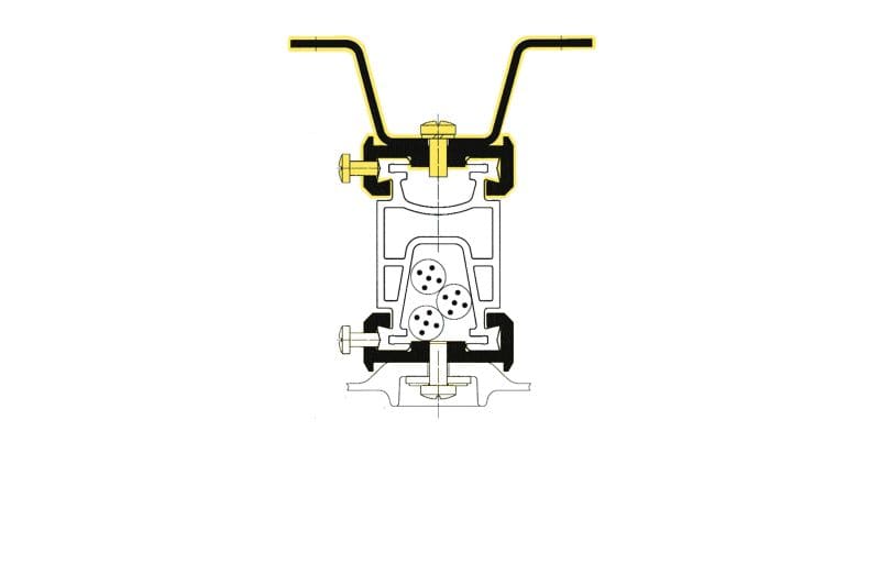 SCHUCH - Deckenschiene TRSD für Tragschiene TRS 2000