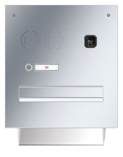 SIBLIK - RENZ Audio-Frontpl.1tlg.eckig, Edelstahl 1 Ruftaste, inkl. ekey sLine Fingerpr.