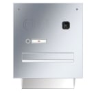 SIBLIK - RENZ Audio-Frontpl.1tlg.eckig, Edelstahl 1 Ruftaste, inkl. ekey sLine Fingerpr.