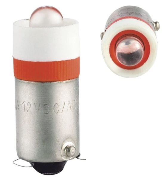 SIRENA - LED S 12 V AC/DC, 16 mA, BA9s, rot widerstandsfest gegen Vibrationen