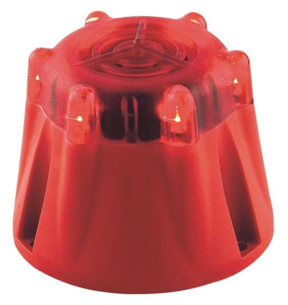 SIRENA - BUZZER R BIMF 5T2B 12-240V ACDC, IP55, 85dB, rot