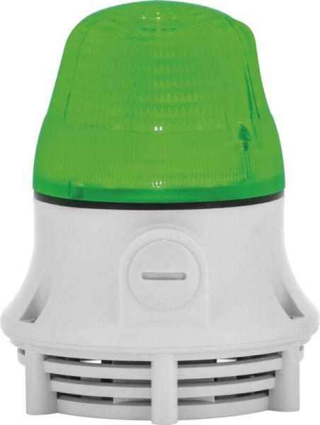 SIRENA - MICRO A LED-SMD blink/dauer + akustik, grün, 90-240V, AC, IP30