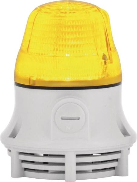 SIRENA - MICRO A LED-SMD blink/dauer + akustik, gelb, 12/24V, ACDC, IP30