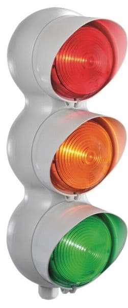 SIRENA - TLINE 3 XLF S Directional Ampel 12/24V ACDC grau rot/orange/grün IP66