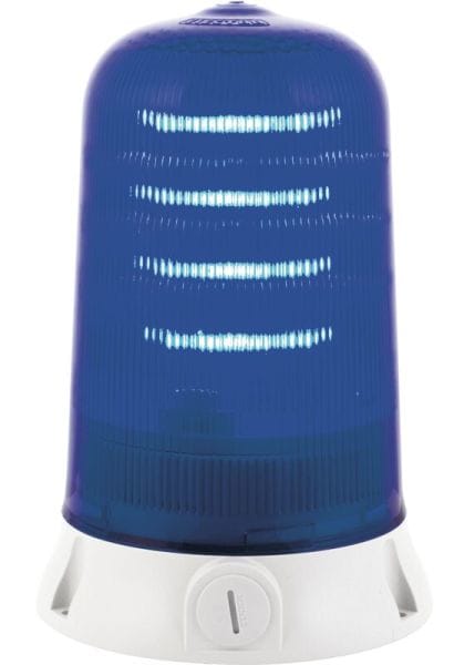 SIRENA - ROTALLARM LED Rundumlicht blau, 90/240V AC, IP65, grau