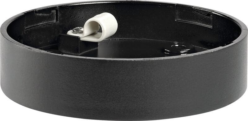 SIRENA - M-Line-Sockel flach schwarz 12-24V, ACDC, IP65