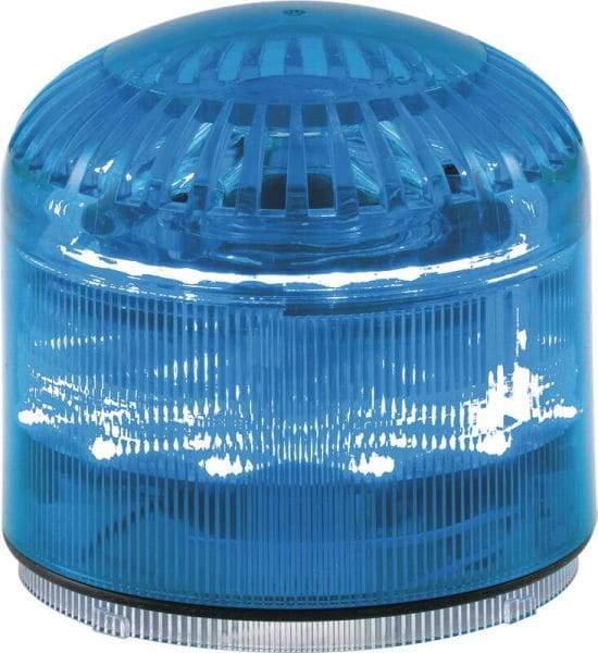 SIRENA - SIR-E LED MAX blink/dauer + akustik, blau, IP65, 115 dB