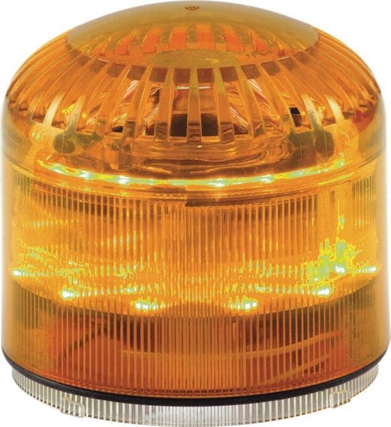 SIRENA - SIR-E LED MAX blink/dauer + akustik, orange, IP65, 115 dB