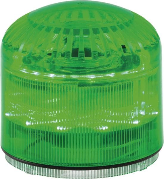 SIRENA - SIR-E LED MAX blink/dauer + akustik, grün, IP65, 115 dB