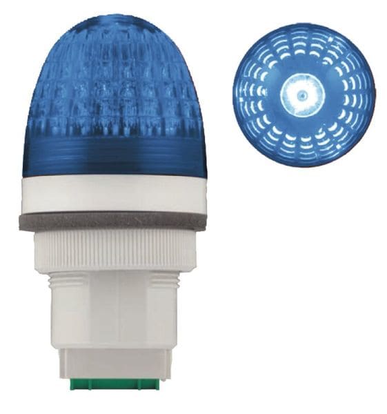 SIRENA - P40 S Leuchte blink/dauer blau, 12-24V, ACDC, IP66