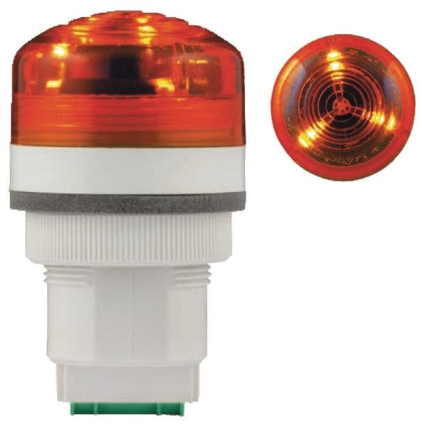 SIRENA - P40A LED PIEZO blink/dauer/akust. rot, 12-24V ACDC, IP65