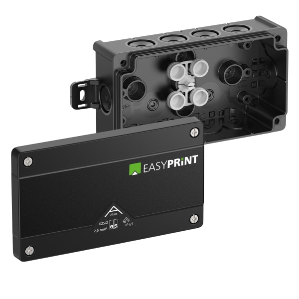 SPELSBERG - Abzweigkasten IP66 Abox 025/2 AB-L/sw EasyPrint