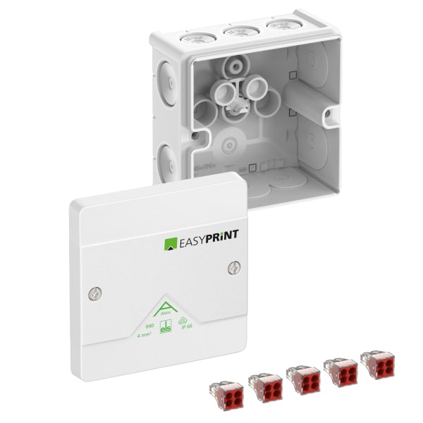 SPELSBERG - Abzweigkasten IP66 Abox 040-4²/w EasyPrint
