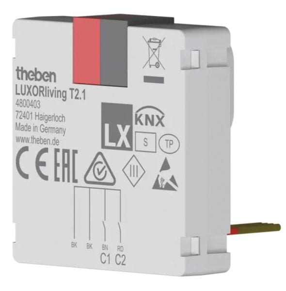 THEBEN - LUXORliving Tasterschnittstelle Binäreingang 2fach, Data Secure