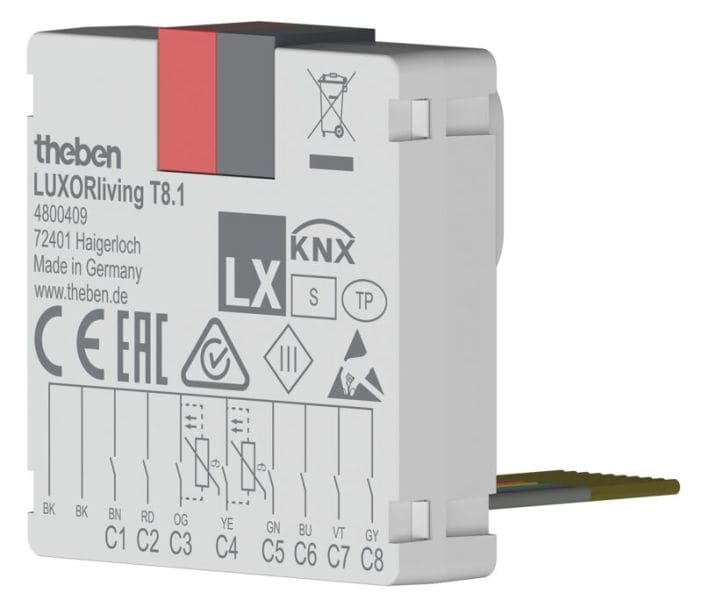 THEBEN - LUXORliving Tasterschnittstelle Binäreingang 8fach, Data Secure