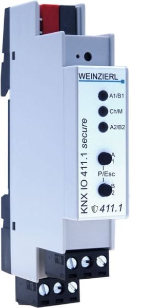 WEINZIERL - KNX Binäreingang IO411.1secure 4-fach potentialfrei REG