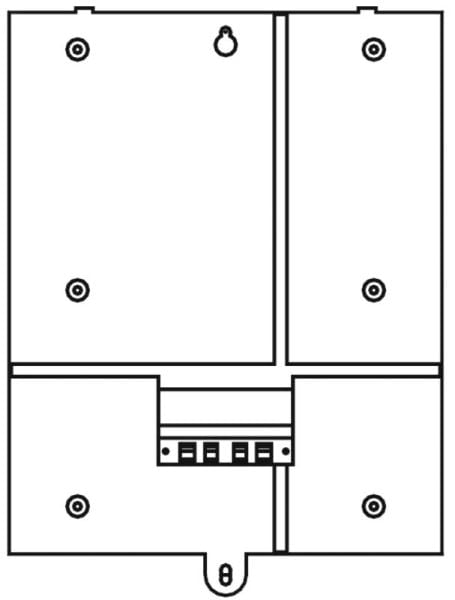WHD - WL 6 grau - Rückwand m. 2-adr.Litze,