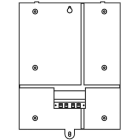 WHD - WL 6 grau - Rückwand m. 2-adr.Litze,